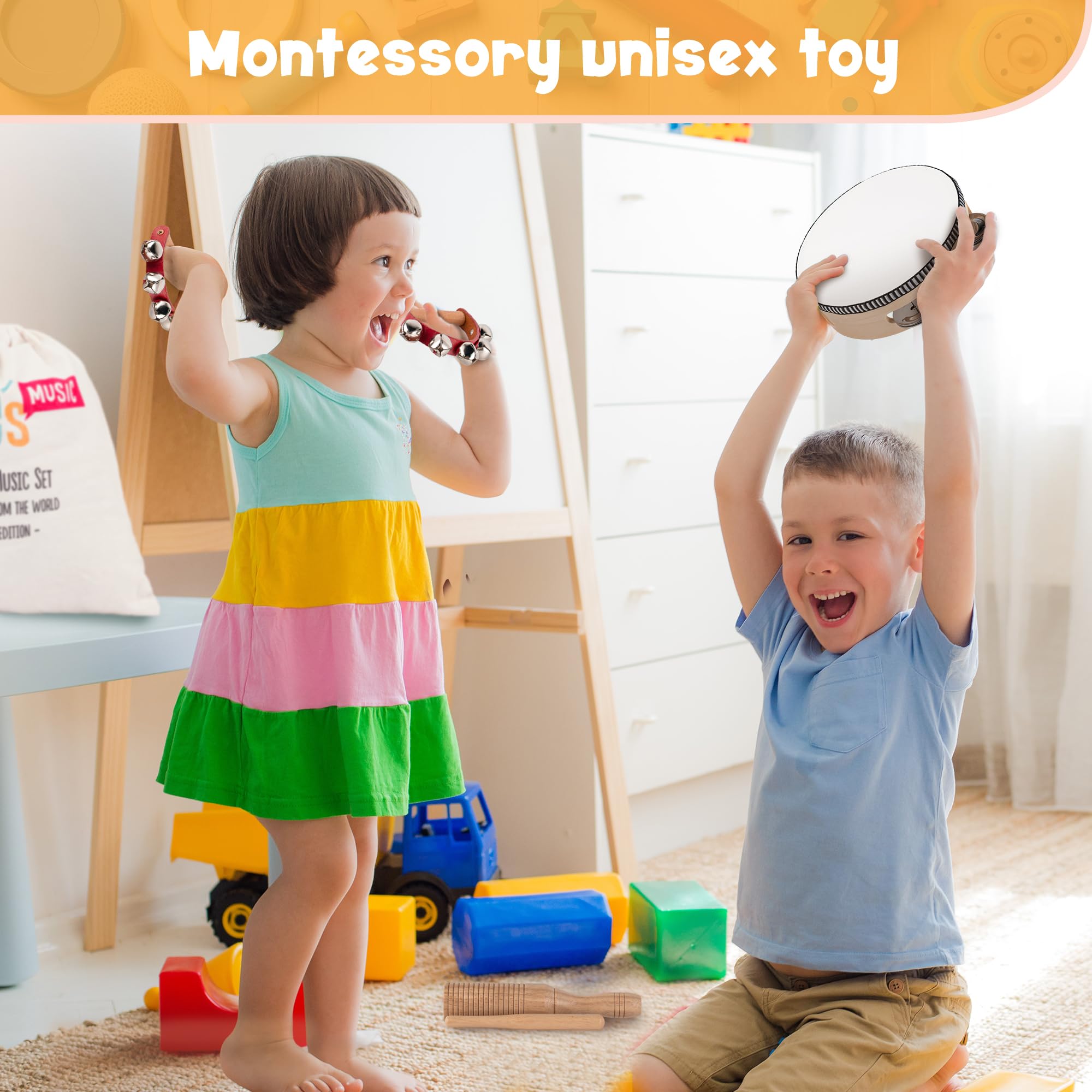Stoie's castanets invite tiny hands to clap together and rhythm