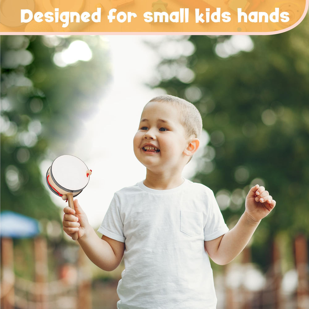 Stoie's maracas illustrate easy shaking rhythms for group play and fun.
