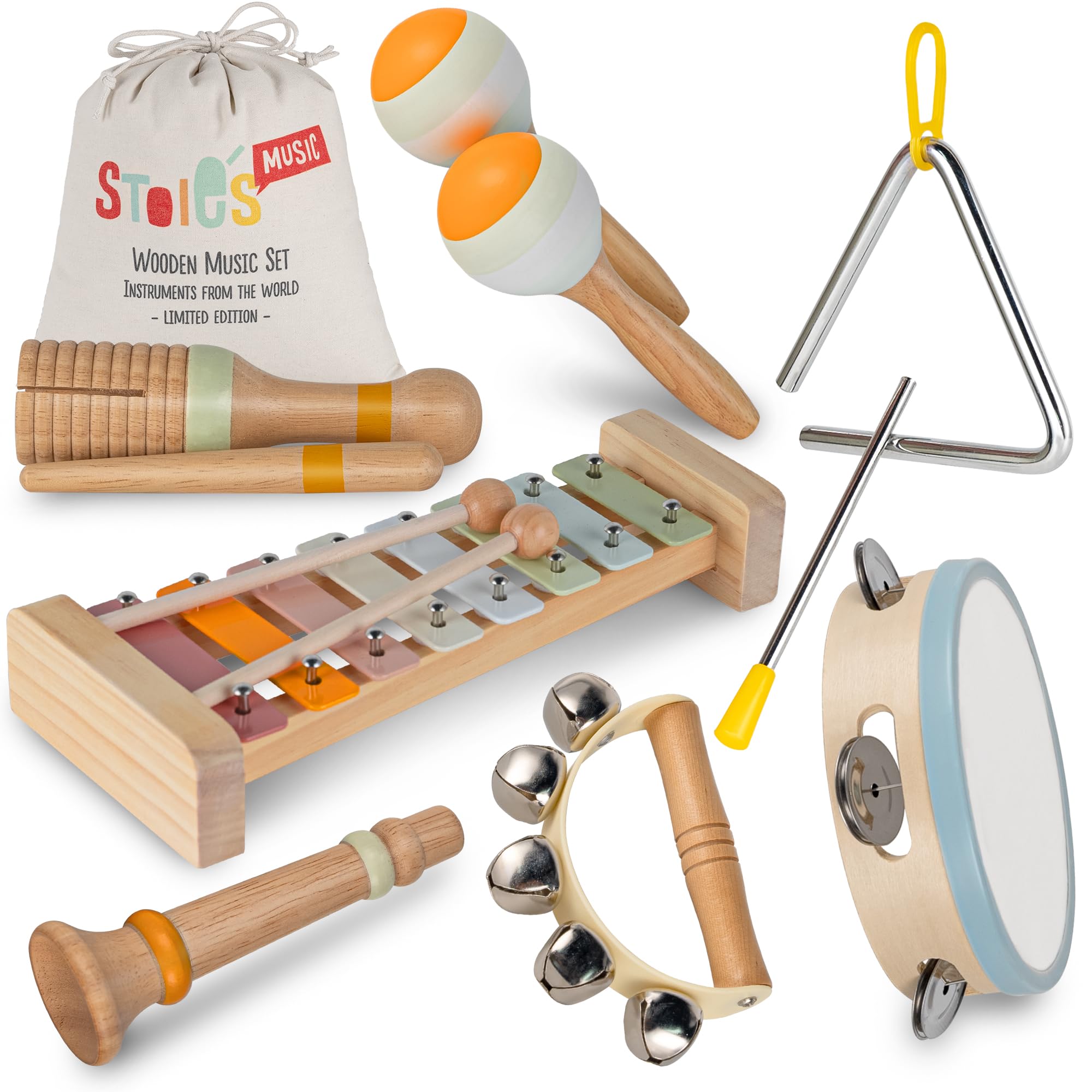 Stoie's cotton storage bag keeps toys neatly organized