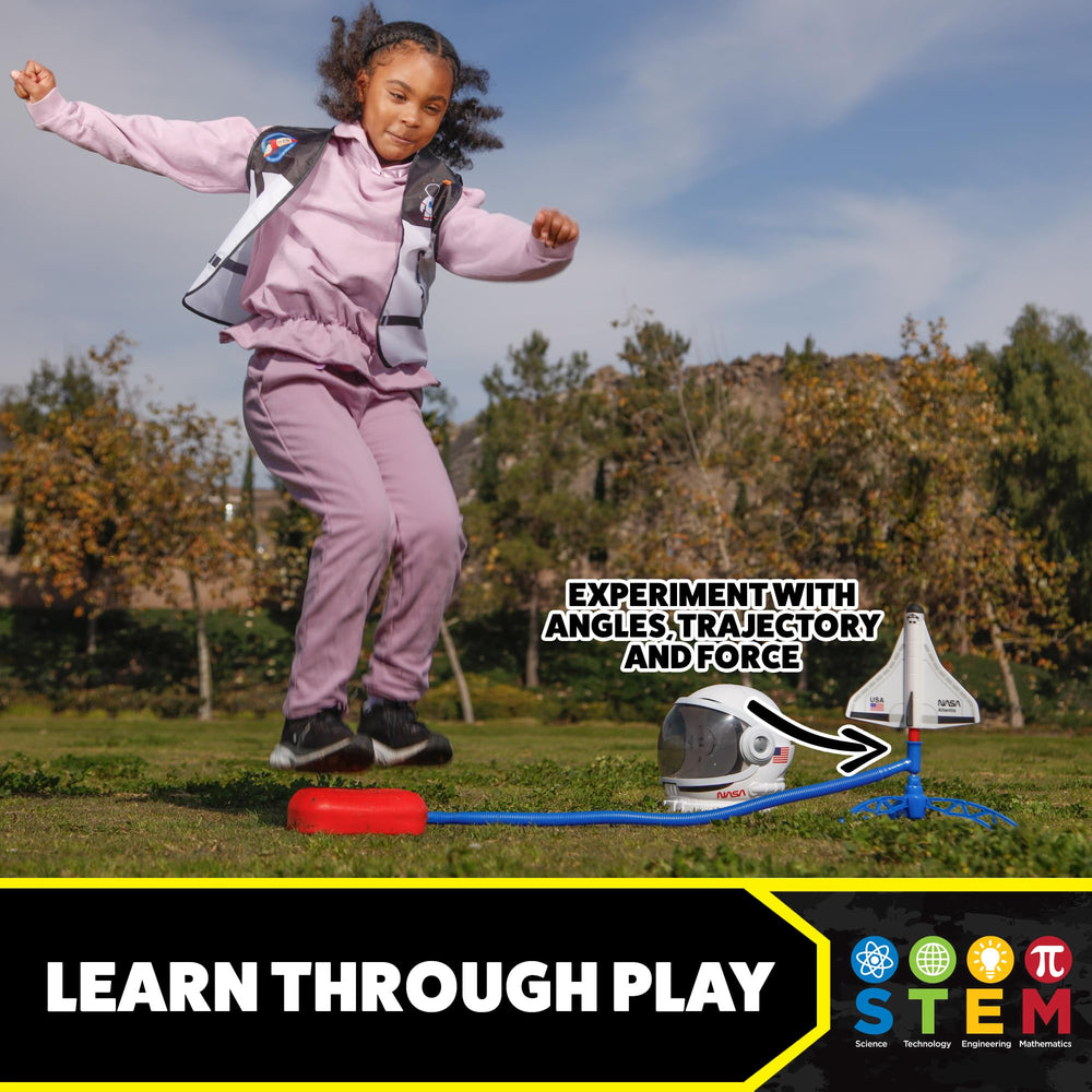 Stomp Rocket foam blaster set provides soft landings and safe play
