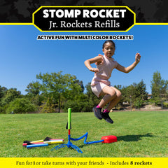 Stomp Rocket Jr green refill rocket ready for outdoor play