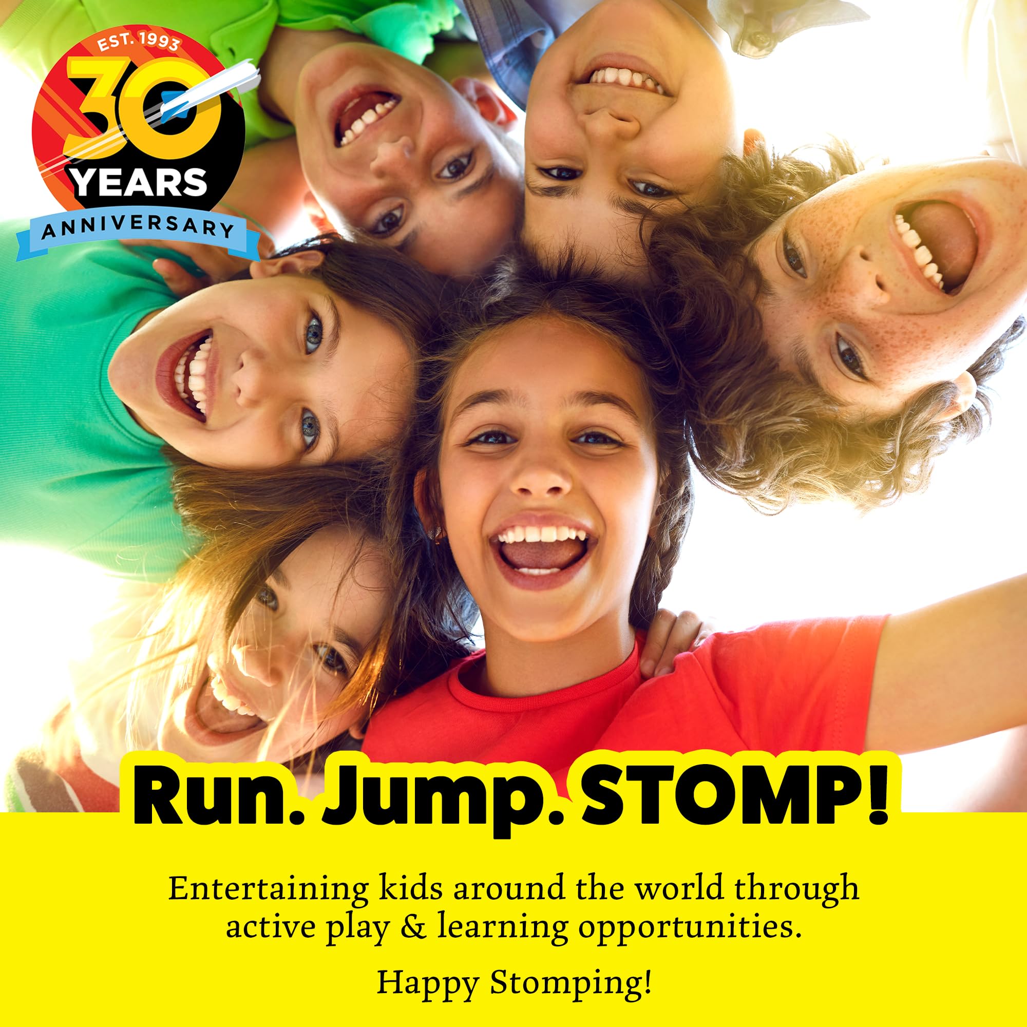 Stomp Rocket Original sturdy base and foam-tipped rockets for safe play