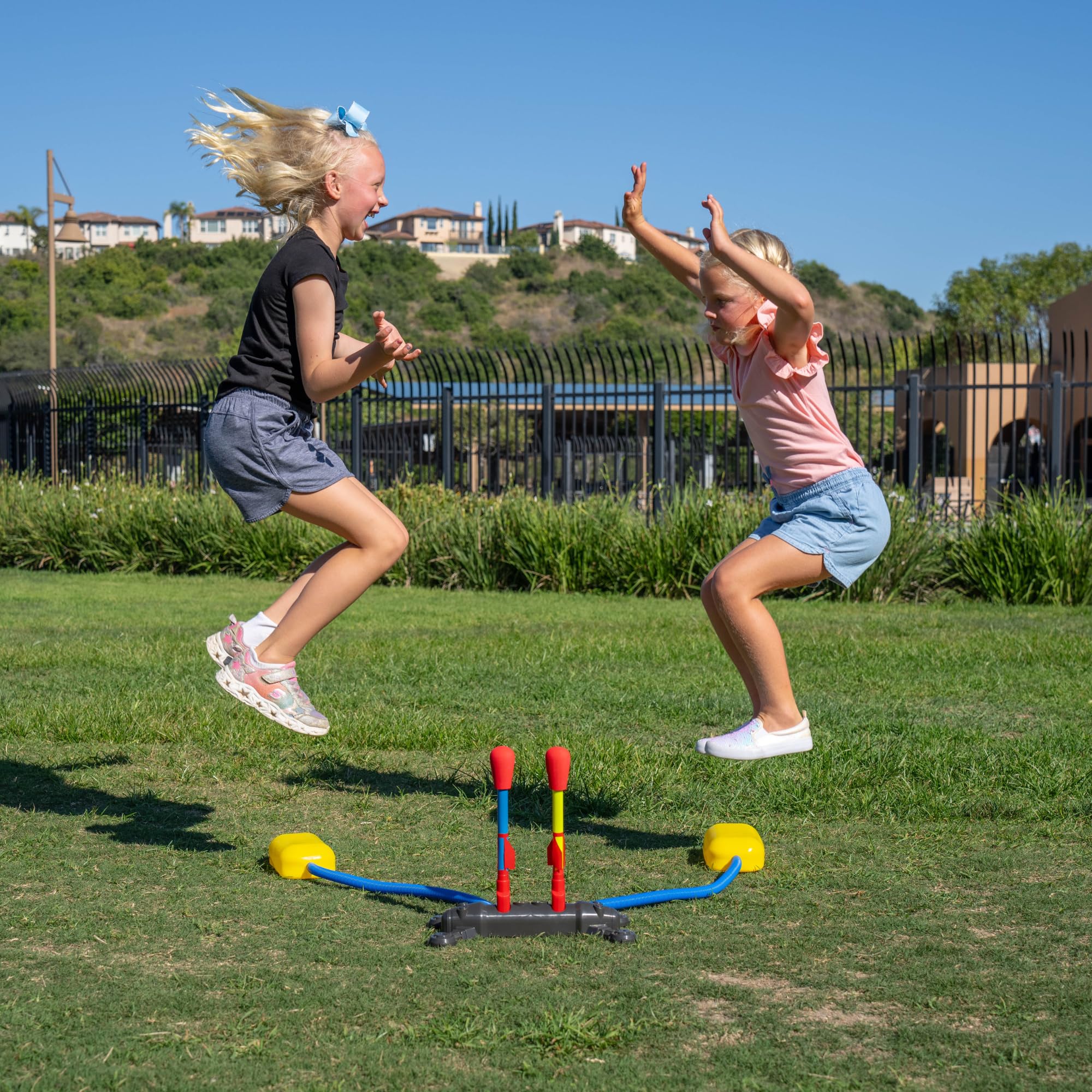 Stomp Rocket Original quick setup; no batteries needed for instant fun