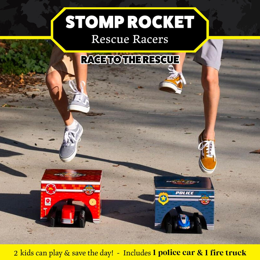 Stomp Rocket Rescue Racers launch pads with adjustable angles