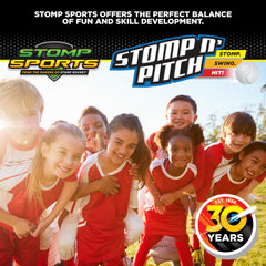 Stomp Rocket Stomp N Pitch unboxing outdoor baseball training kit