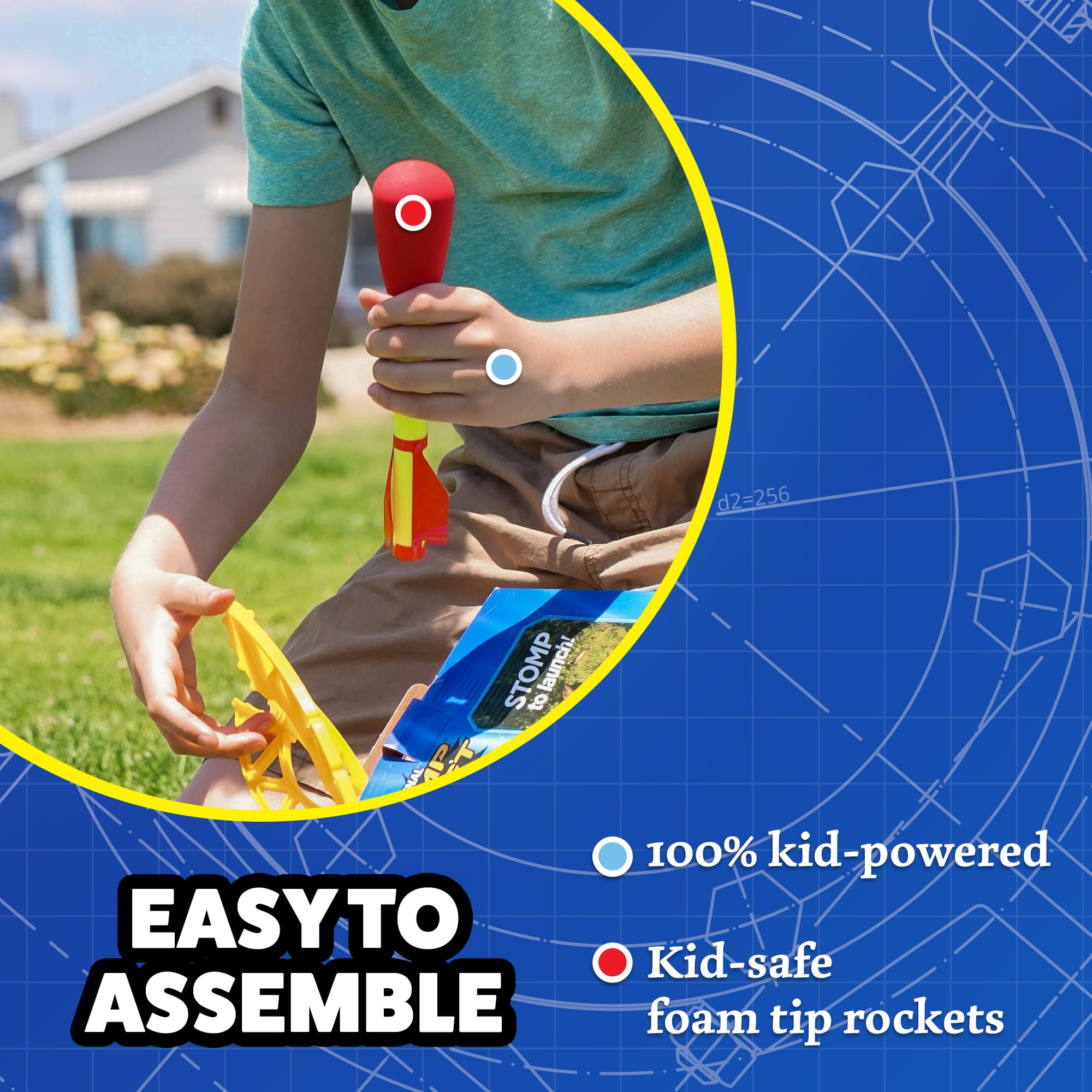 Stomp Rocket Ultra Refills: foam tips designed for safe outdoor fun.