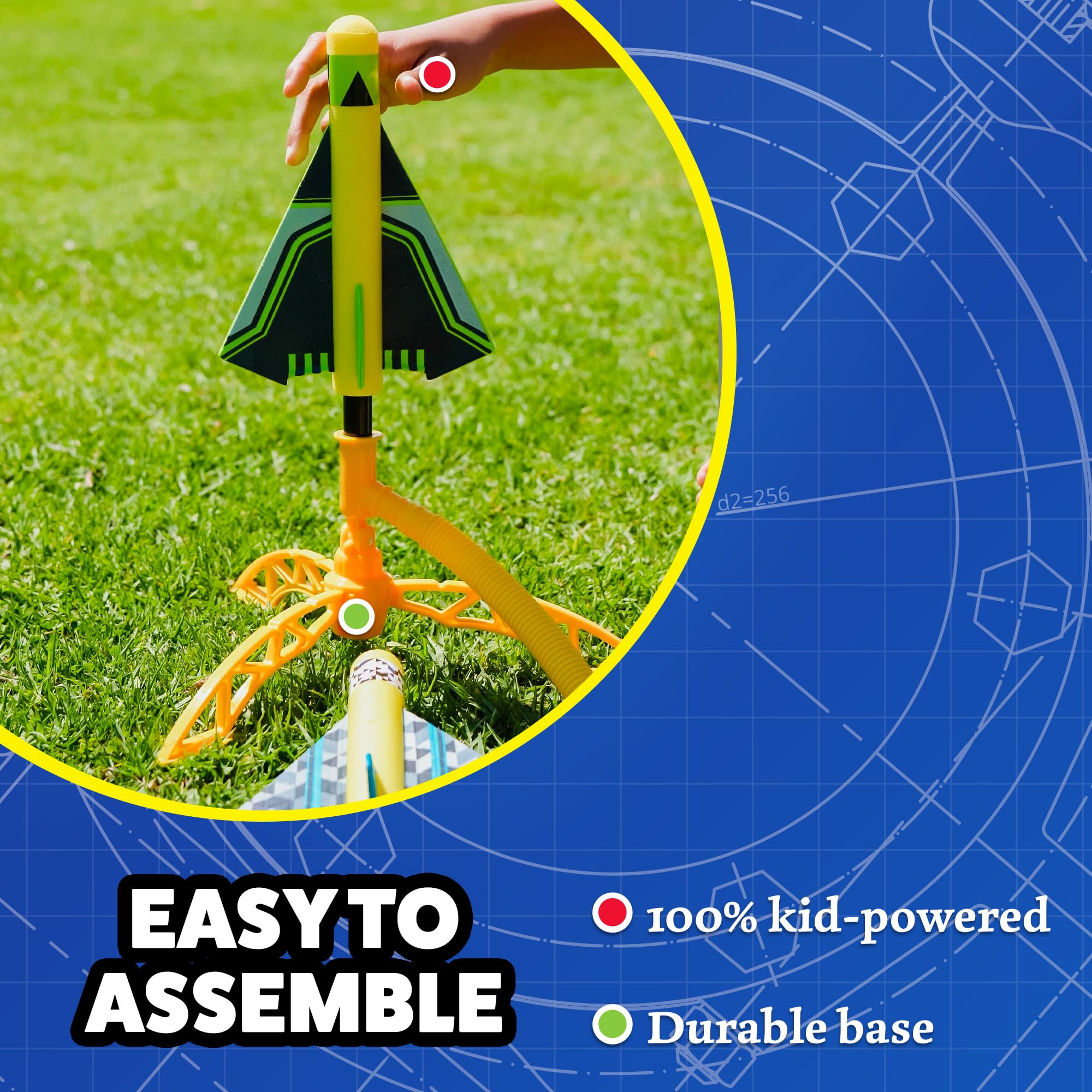Stomp Rocket wildcat-plane delivering crazy tricks for energetic outdoor sessions.