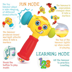 Stone and Clark toy hammer shows changing eyes and sparkling lights