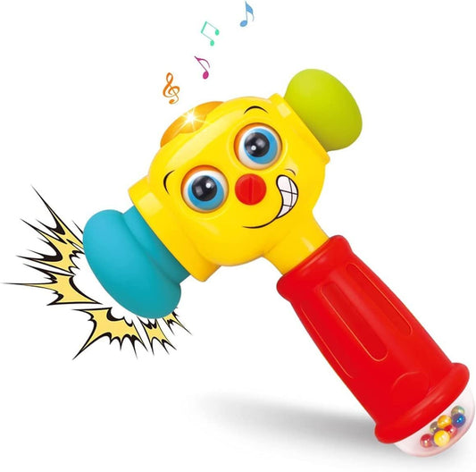 Stone and Clark toy hammer with lights and interactive button for play