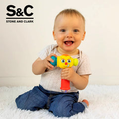 Stone and Clark toy hammer in music mode offering six tunes for play