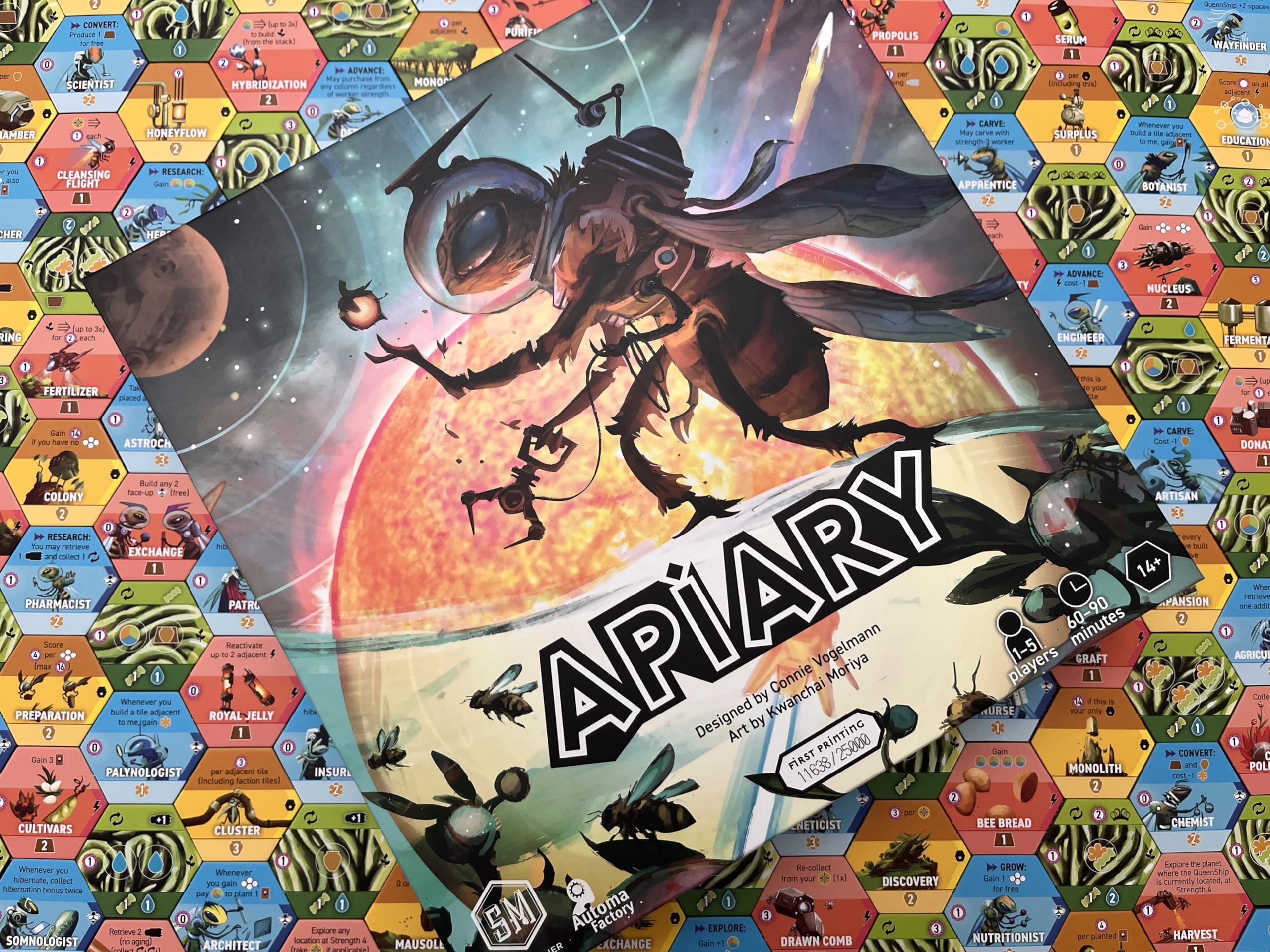 Stonemaier Apiary quick setup saves game night time.