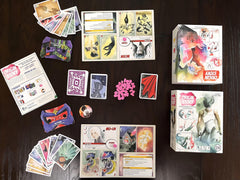 Stonemaier Origin Story player mats show evolving powers.