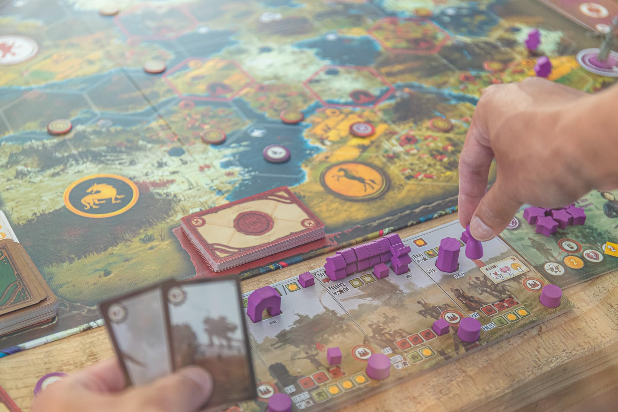 Stonemaier Scythe Invaders from Afar box artwork showcases the expansion
