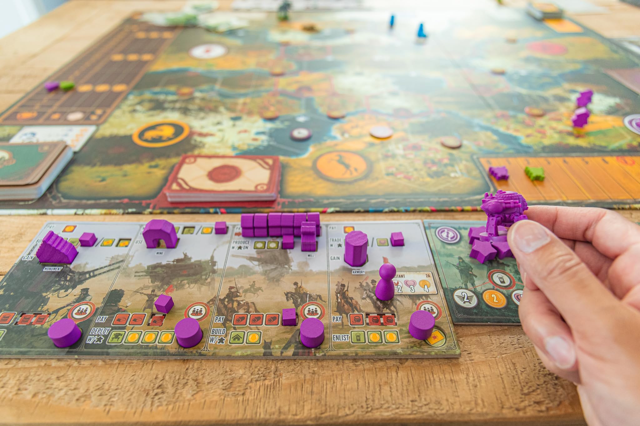 Stonemaier Scythe Invaders from Afar seven-player setup increases group options