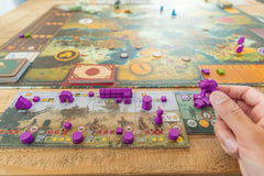 Stonemaier Scythe Invaders from Afar seven-player setup increases group options