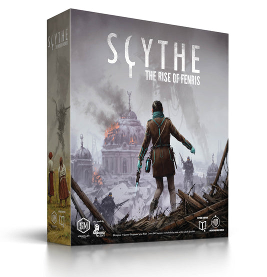 Stonemaier Scythe Rise of Fenris campaign board with rich 1920s artwork for epic play.