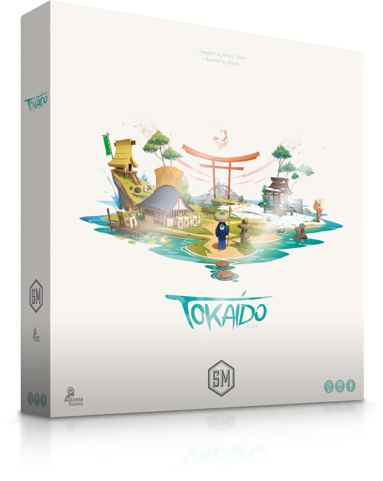 Stonemaier Tokaido base game setup with components ready for a calm family game night.