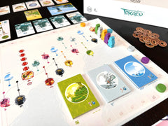 Stonemaier Tokaido panoramas and temples, captures scenic discoveries.