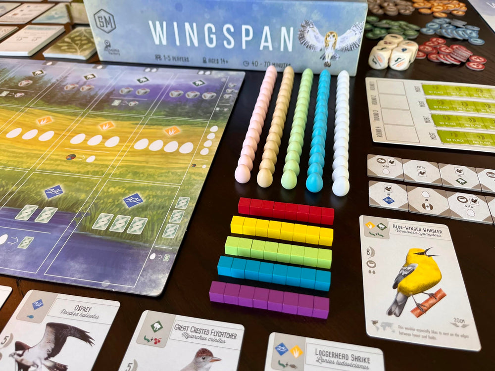 Stonemaier Wingspan award logo signaling trusted award-winning gameplay.
