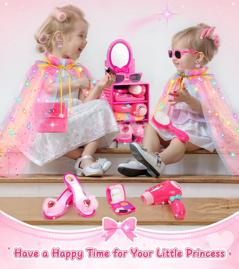 STOPKLAS child wearing cape and shoes during playtime, sparkling imagination