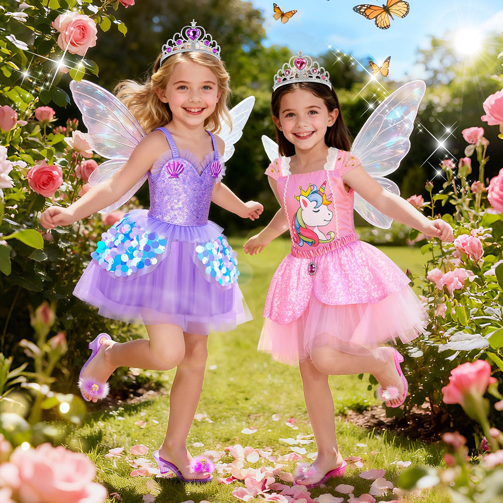STOPKLAS kids playing together in princess costumes spark creativity.