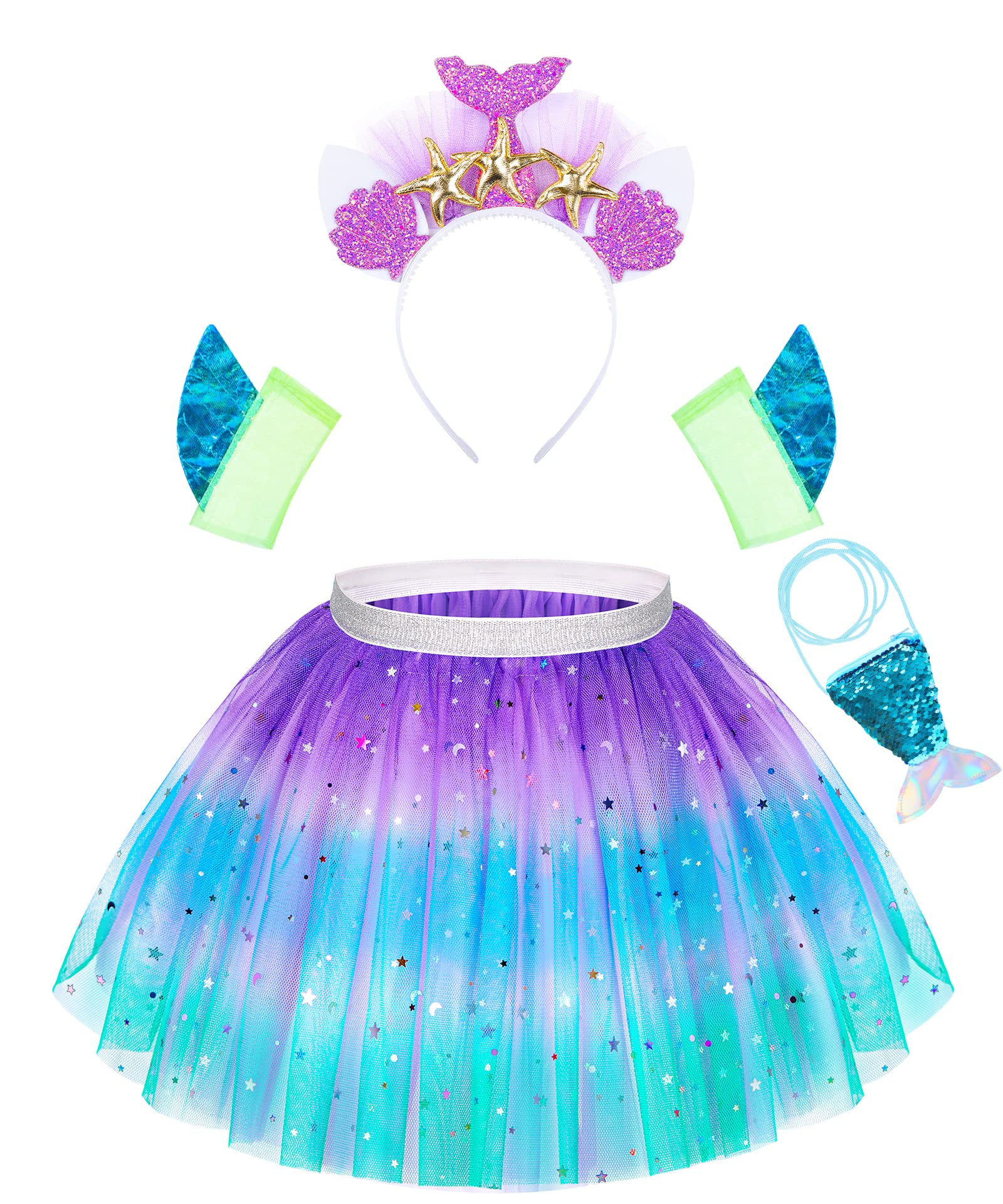 STOPKLAS rainbow tutu skirt offers easy wear and twirl-filled fun.