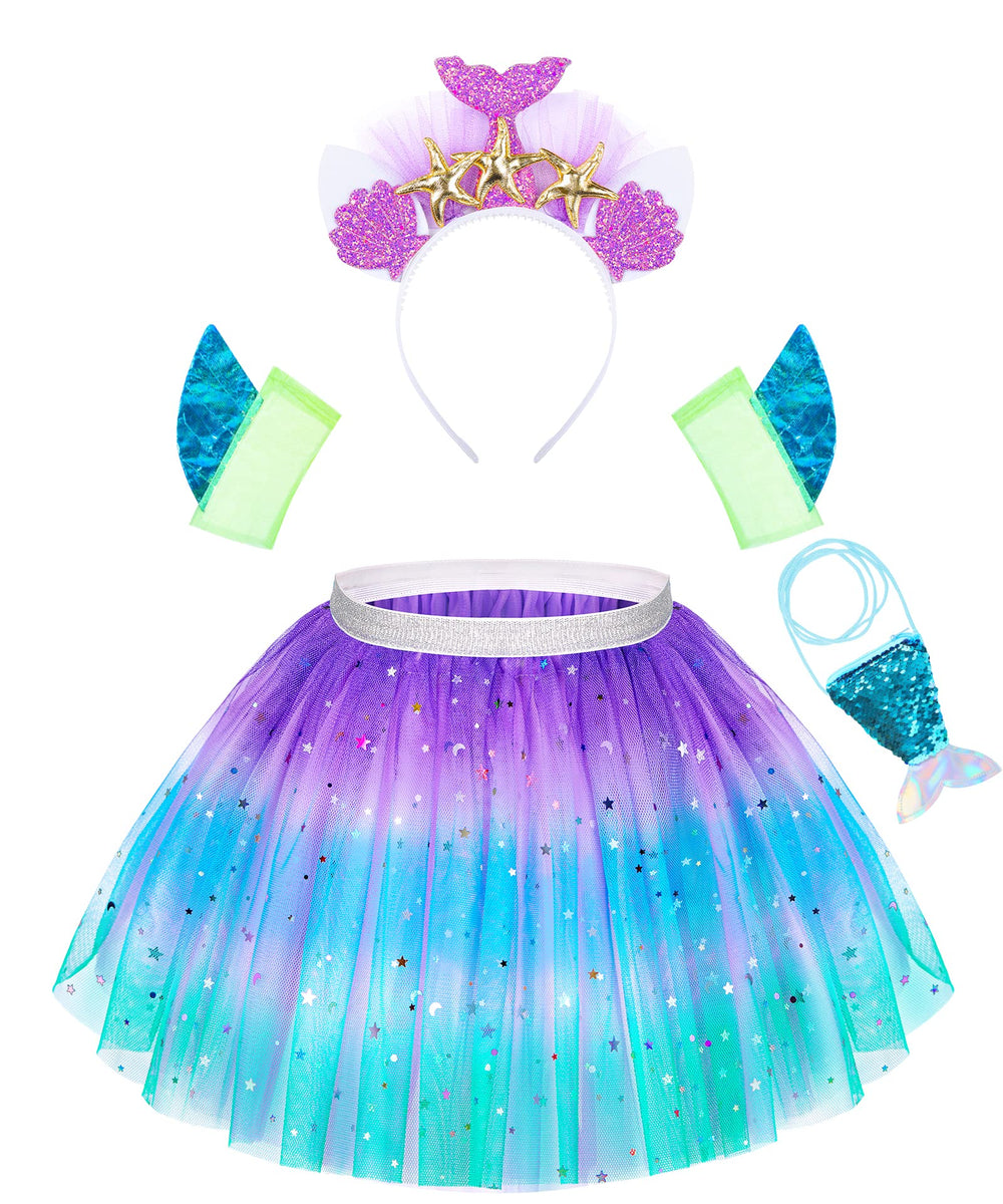 STOPKLAS rainbow tutu skirt offers easy wear and twirl-filled fun.