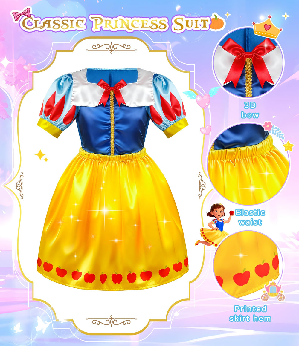 Stopklas twirling-ready princess dress sparkles with light during dance moments.