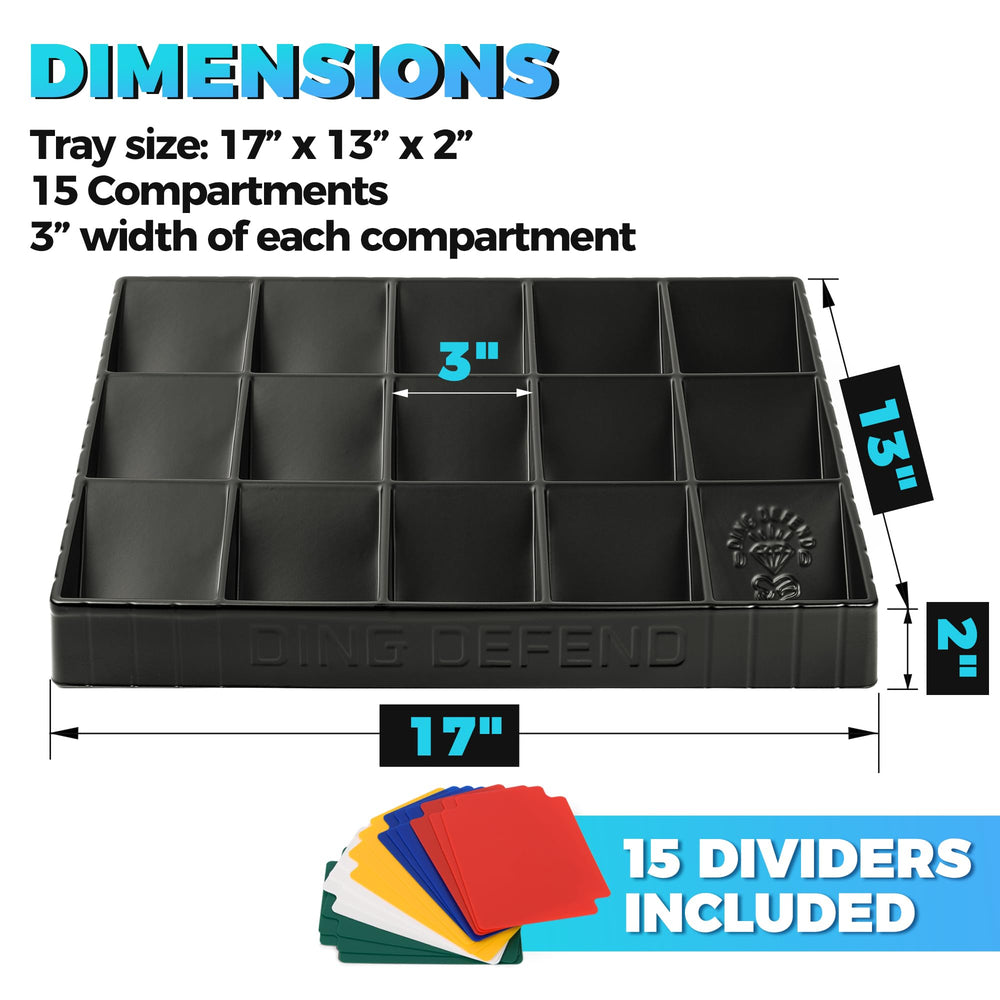 Storage Standard 15 trading card dividers included for quick separation