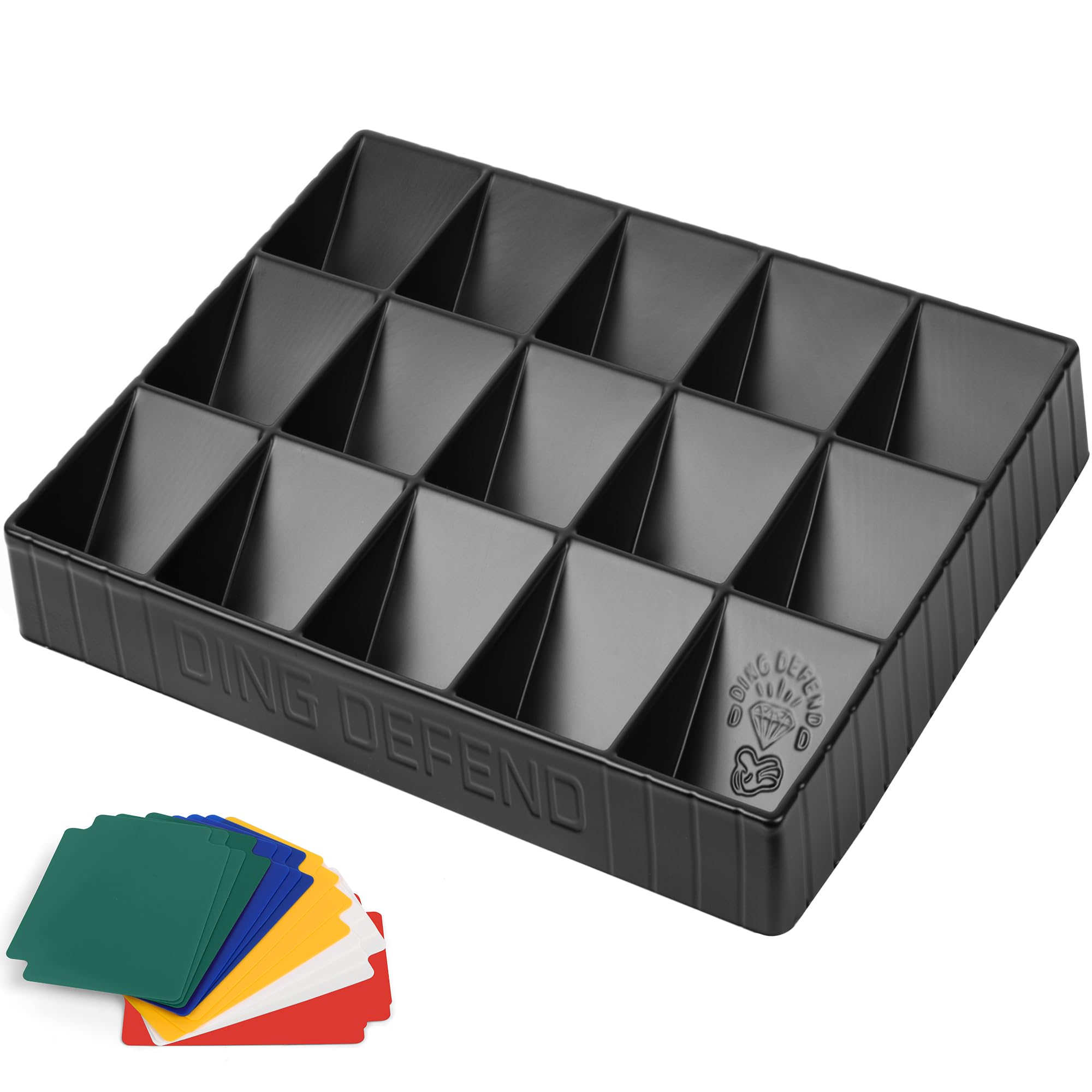 Storage Standard Card Sorting Tray with 15 compartments for organized card collections