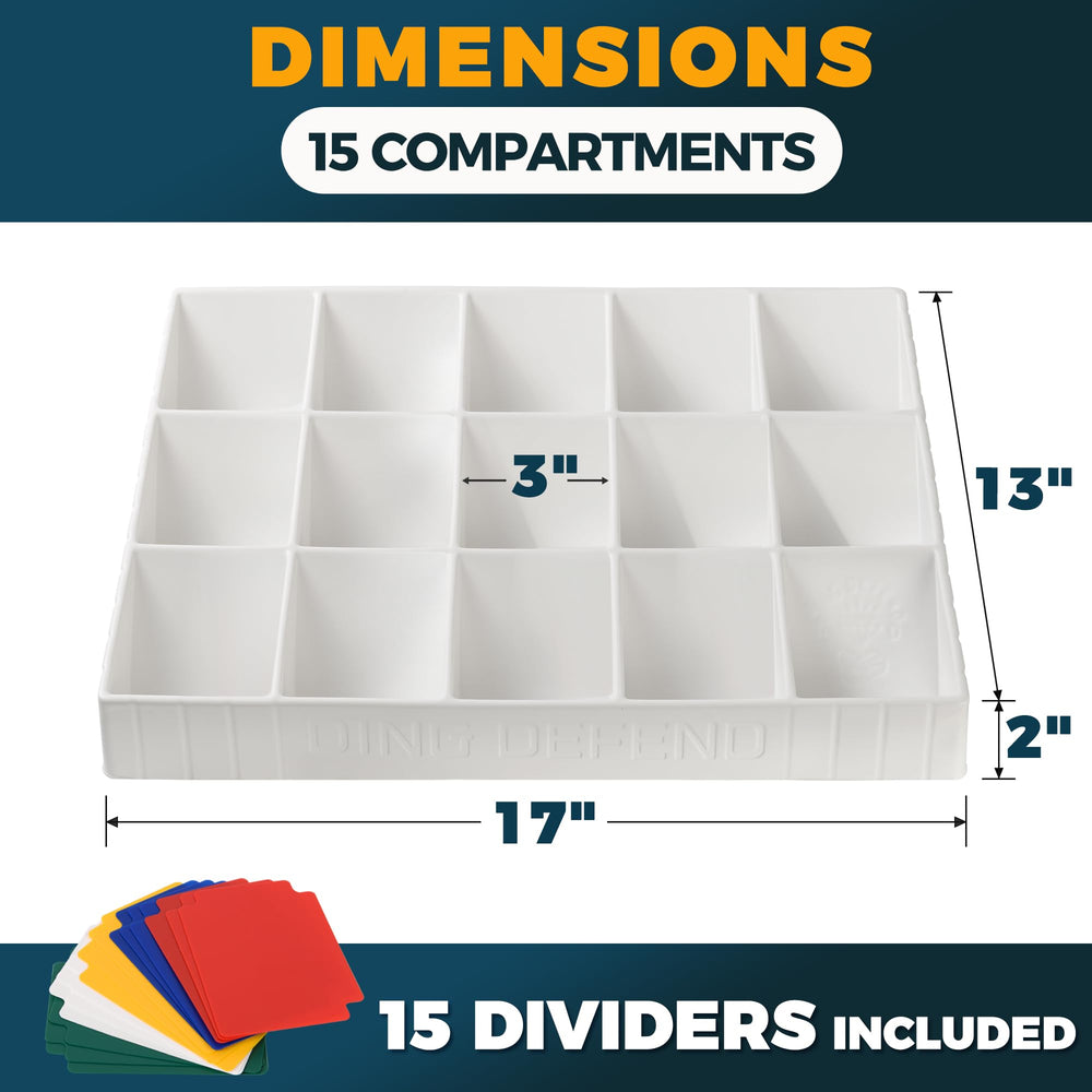 Storage Standard tray accommodates sleeved cards for safe, organized storage.
