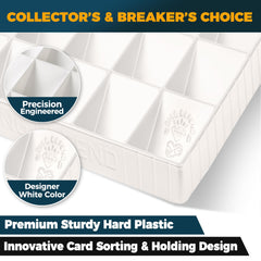 Storage Standard tray fits toploader cards while keeping access easy.