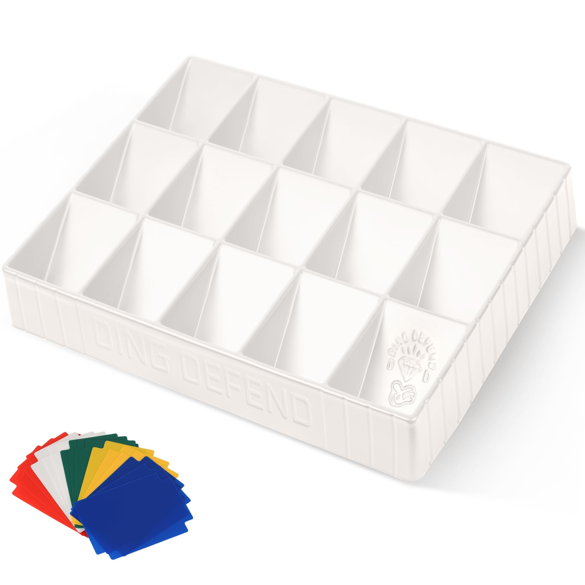 Storage Standard card sorting tray white, easy-assembly setup for tidy collections.