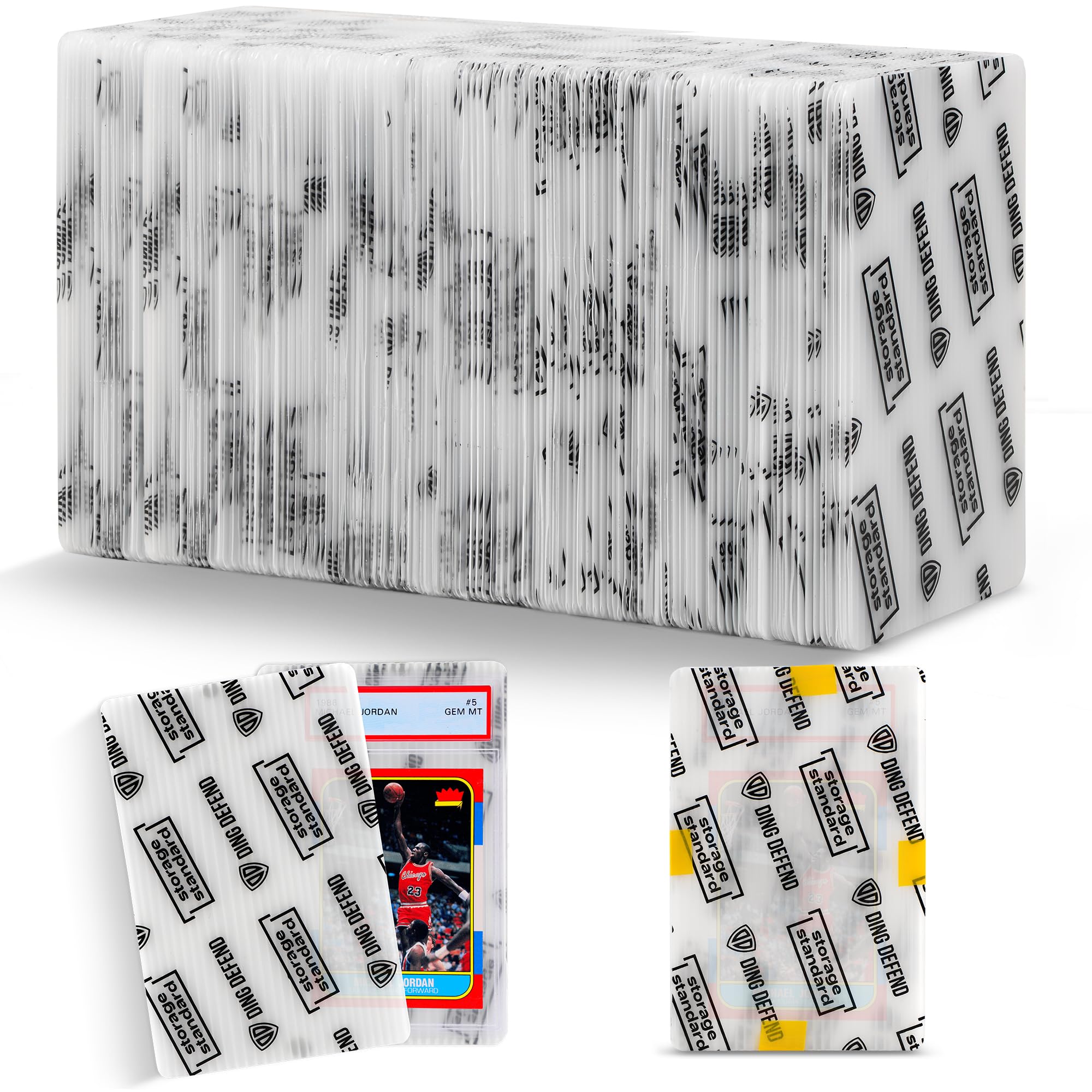 Storage Standard Ding Defend 4x6 graded card sleeve pack protects mailing inserts