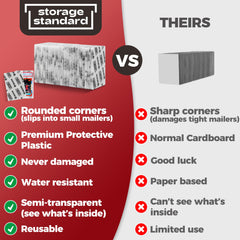 Storage Standard Ding Defend protective sheets for mailers safeguard cards during transit