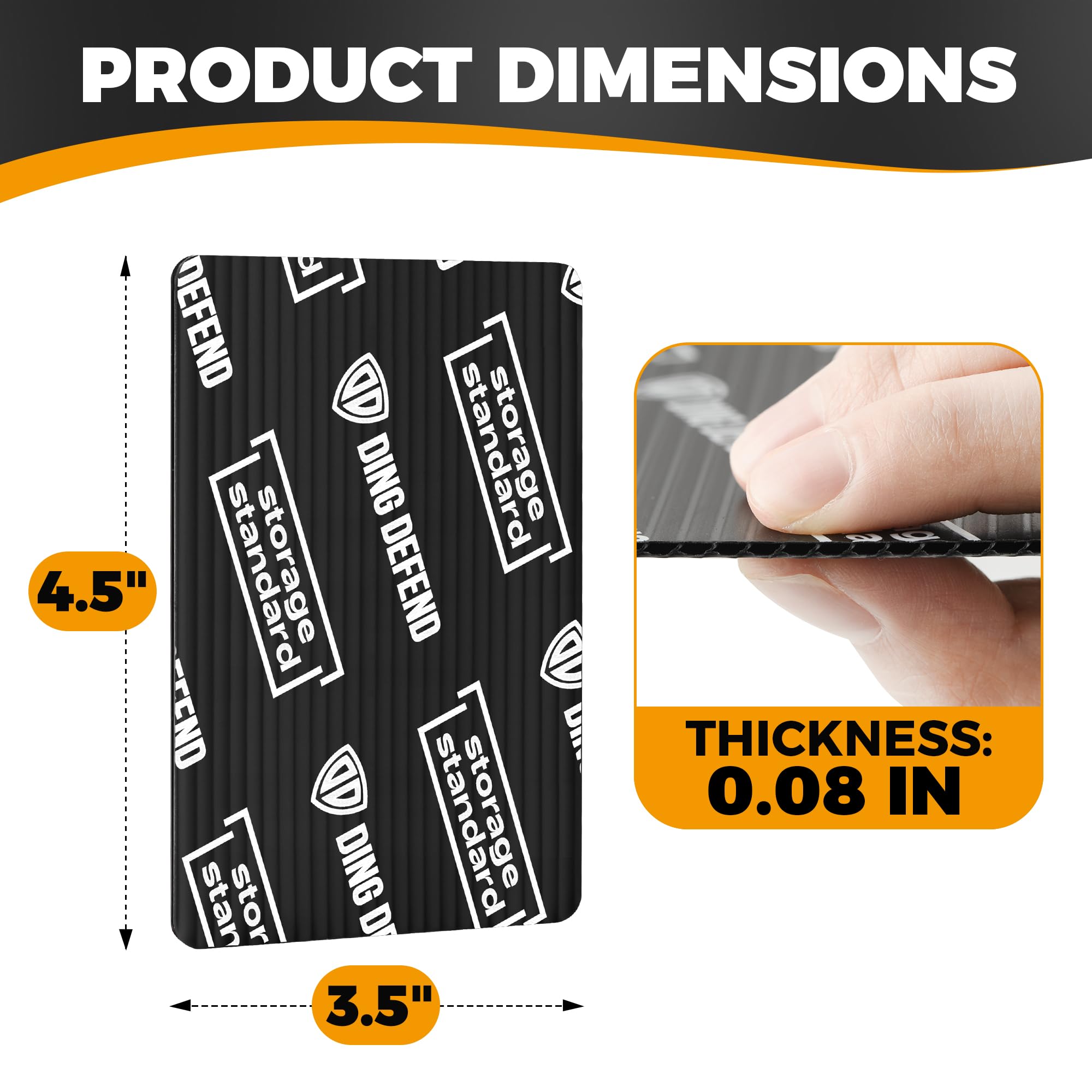 Ding Defend 3.5 x 4.5 inch fit protecting raw cards and sleeves