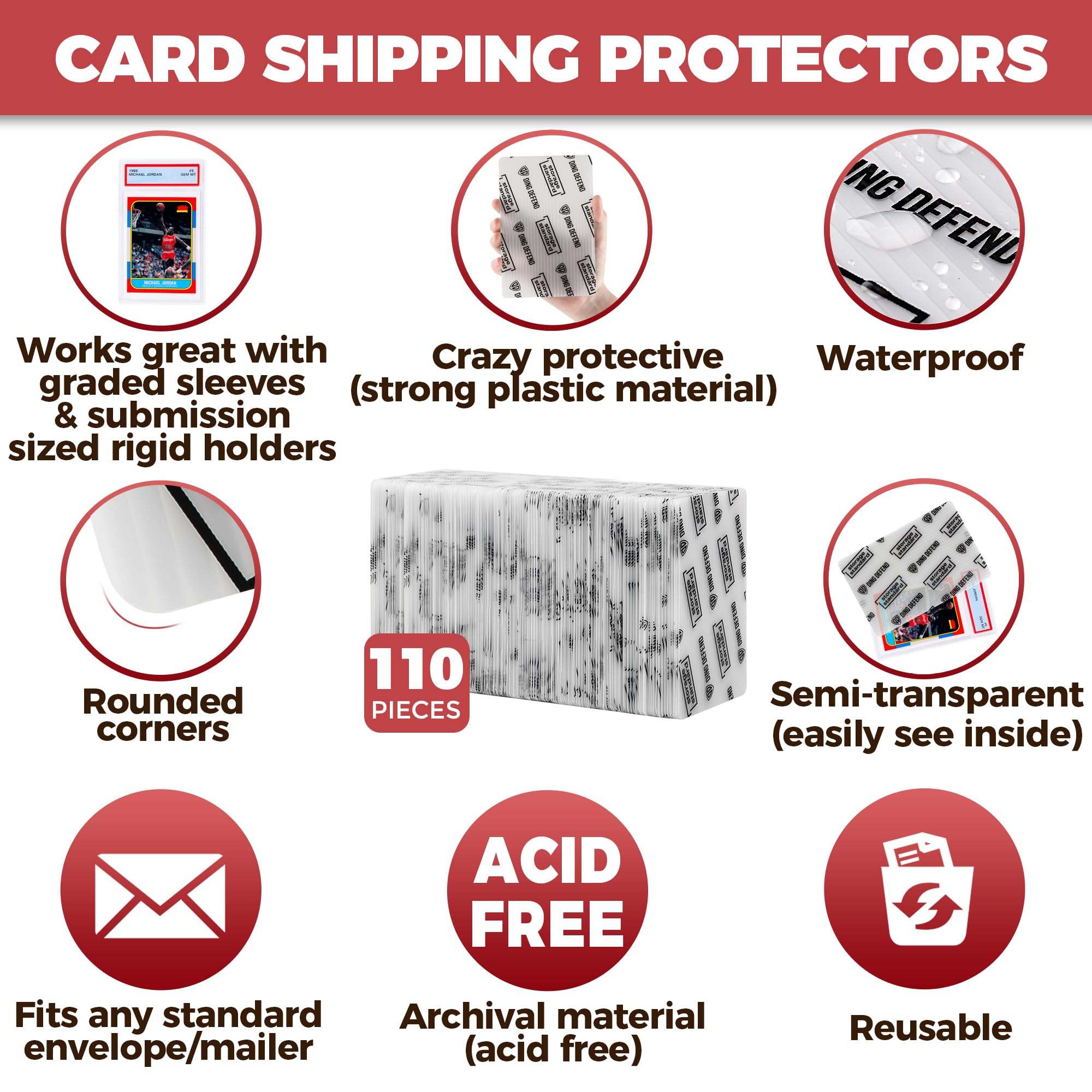 Storage Standard Ding Defend reusable protective sheets reinforce card protection