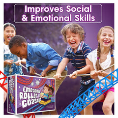 S.T.O.R.M. Emotional Rollercoaster board layout guides engaging turn-based learning.