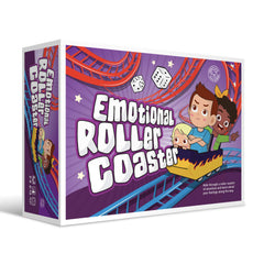 S.T.O.R.M. Emotional Rollercoaster box front invites kids to explore emotions through play in a safe setting.