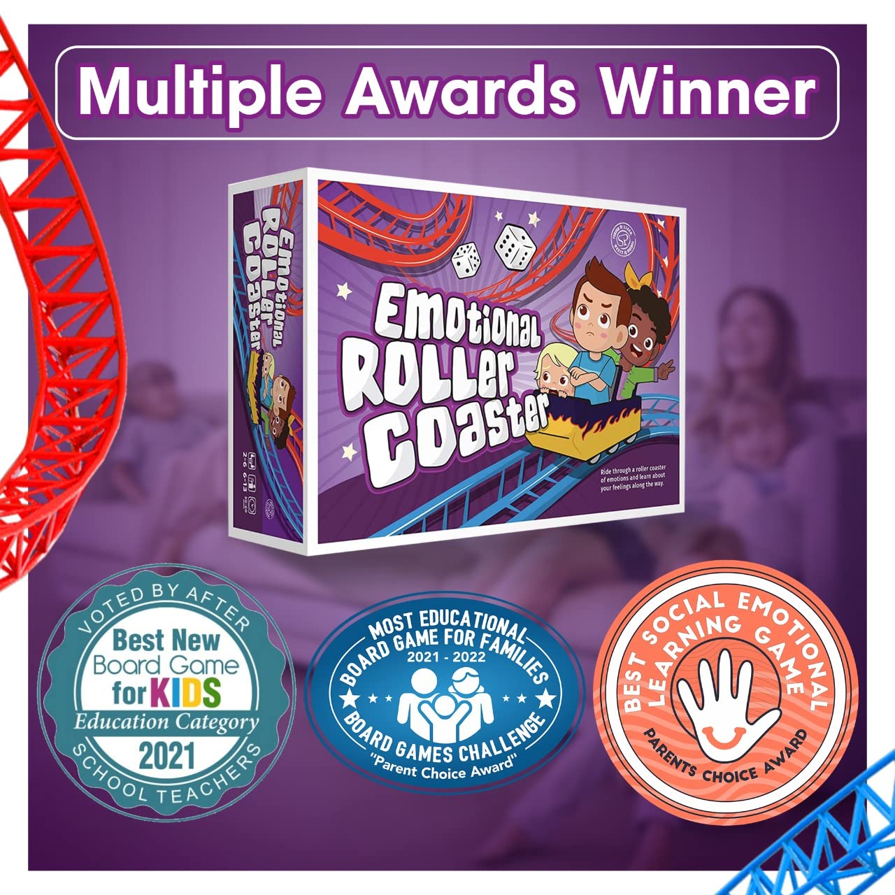 S.T.O.R.M. Emotional Rollercoaster card deck supports mindful choices during play.