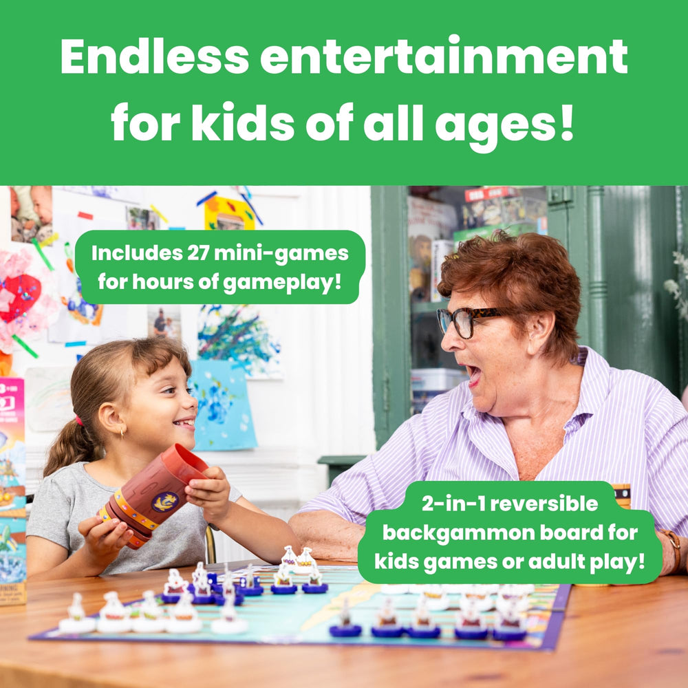 Story Time Chess Backgammon Set storage packaging keeps everything neat and ready
