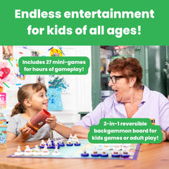 Story Time Chess Backgammon Set storage packaging keeps everything neat and ready
