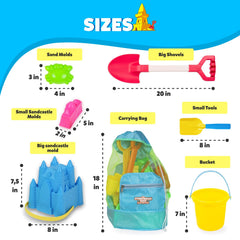 THE STORYBOOK KIDS EXPLORERS CLUB beach toys mesh bag for easy packing