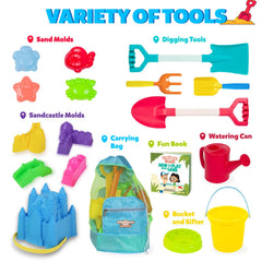 THE STORYBOOK KIDS EXPLORERS CLUB beach toys shovels for easy digging