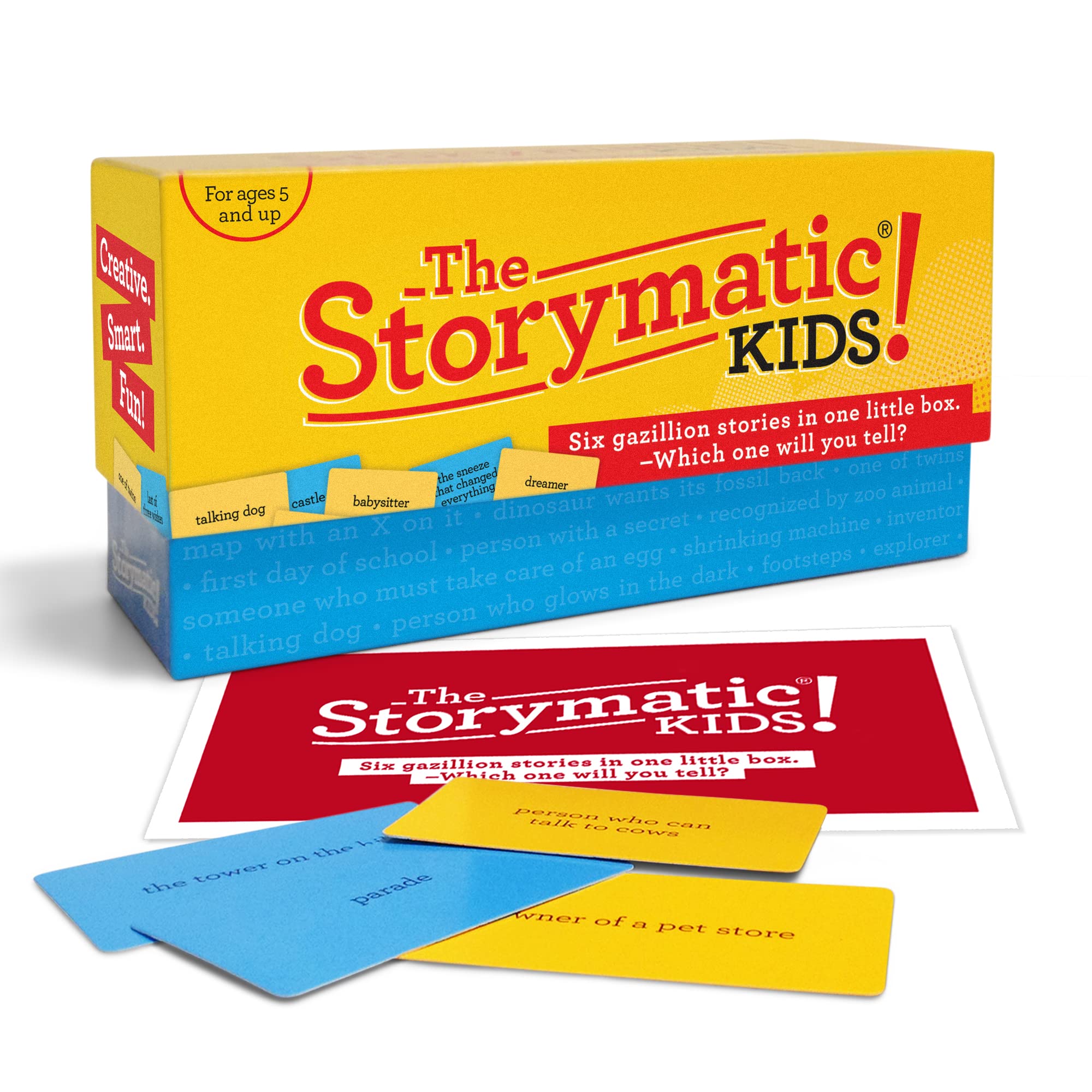 Storymatic Kids prompt cards collection for writers, sparking imagination in classrooms and homes.