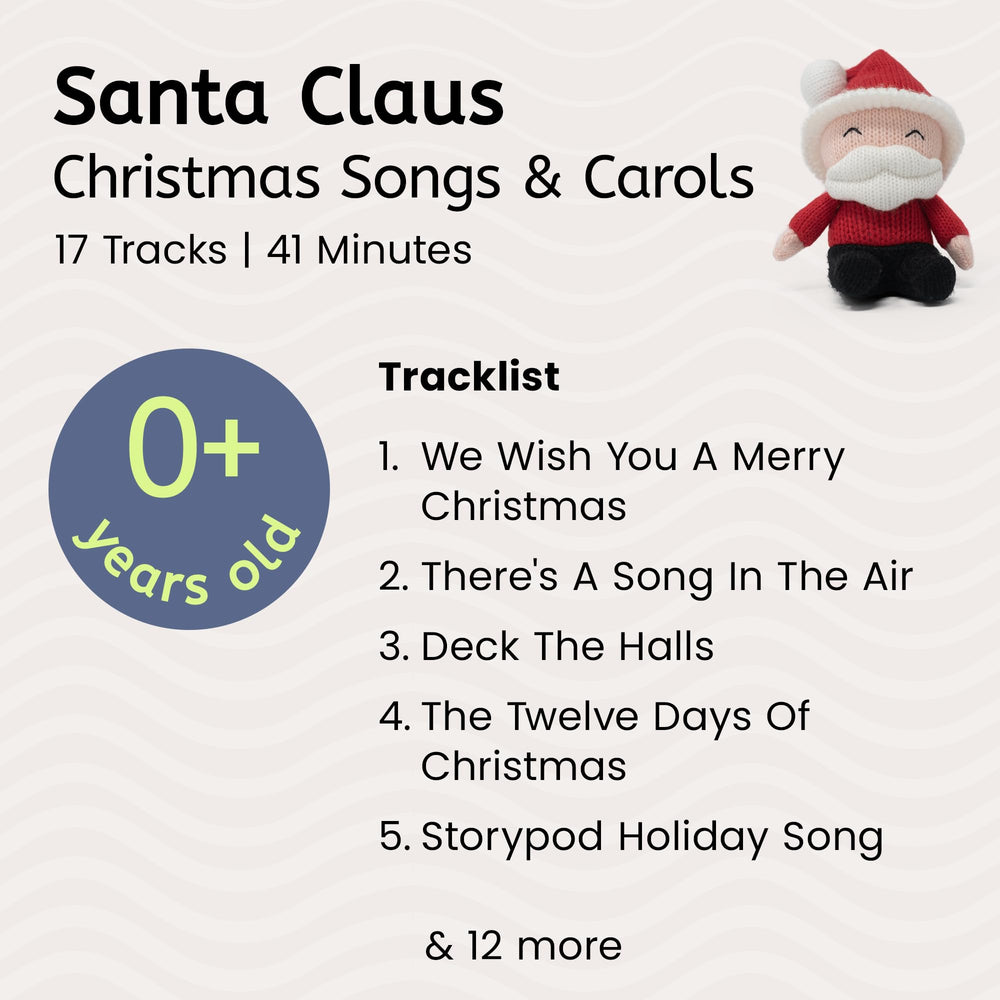 Storypod Music Craftie Santa bilingual carols support early language exposure during festive play.