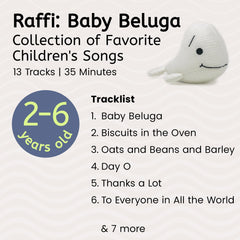 Storypod Raffi Baby Beluga Raffi on stage highlights engaging, kid-friendly performances.