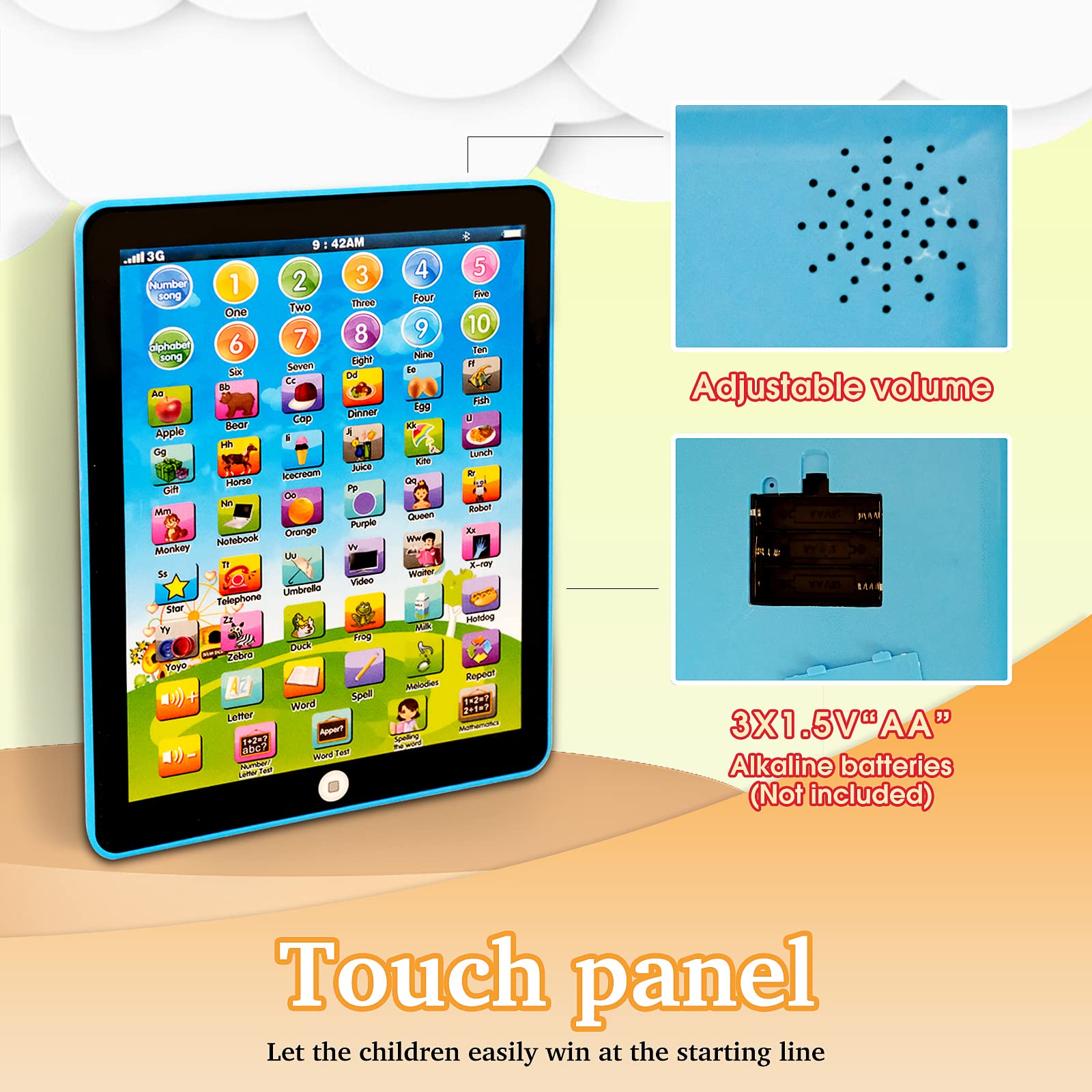 STOULKD Where Is The Number quiz on the tablet interface.