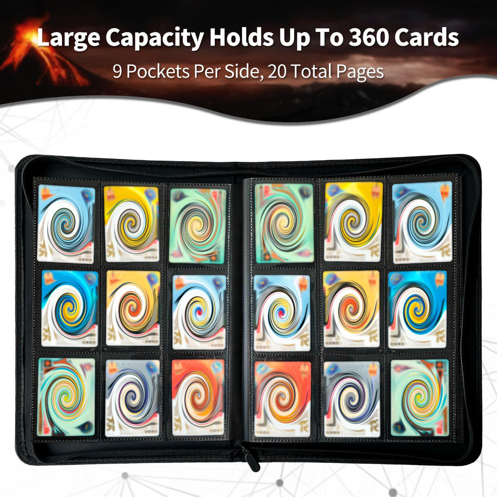 Strong metal zipper locks in cards during transport and travel.