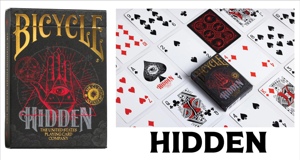 Straight Poker Supplies Bicycle Cold Foil Prismatic deck with luminous finish for showy reveals.